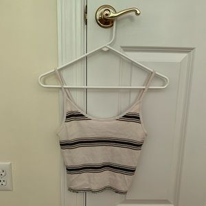 Crop top with stripes